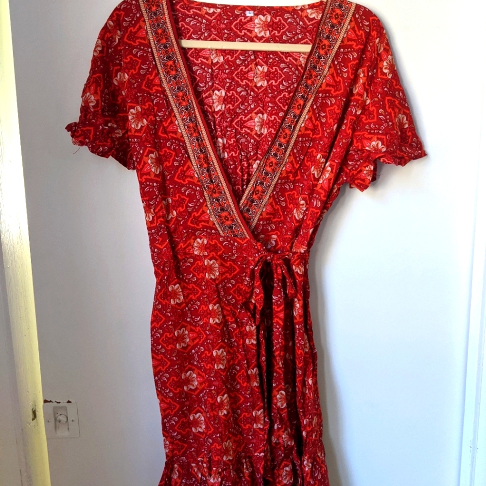 Boho Wrap Dress